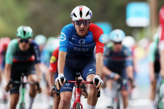 Tom Donnenwirth dans le match à Geelong